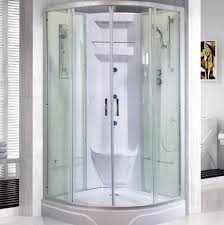 4.5 out of 5 stars. Royal Home Showers 38 W X 81 H Framed Round Sliding Shower Enclosure With Seat Towel Bar And Base Included Reviews Wayfair