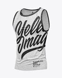 Download Melange Men S Loose Fit Sleeveless Shirt Mockup In Apparel Mockups On Yellow Images Object Mockups