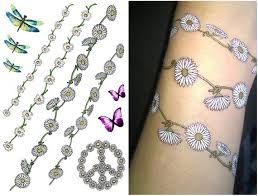 Maybe you would like to learn more about one of these? Funky Festival Flower Tattoos Daisy Chain Butterfly Etsy