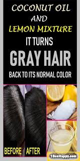 Super Effective Remedy With Coconut Oil And Lemon Juice For Premature White Hair In 2020 Prevent Grey Hair Grey Hair Remedies Reverse Gray Hair