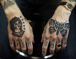 Moth Would Be A Cool Cover Up For Another Tattoo Hand Tattoos Butterfly Hand Tattoo Knuckle Tattoos