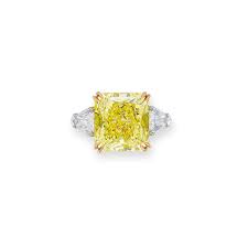 Harry winston diamond and platinum eternity ring size 6. Coloured Diamond And Diamond Ring Harry Winston