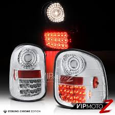 Flare Side 97 03 Ford F 150 Chrome Led Tail Light Rear Brake Lamp Lh Rh Pair Led Tail Lights Ford F150 Tail Light
