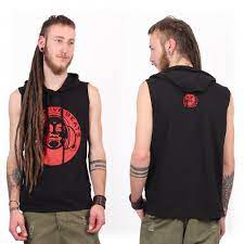 Maybe you would like to learn more about one of these? T Shirt Sans Manches Avec Capuche Galons Boutons Pressions Au Col Pour Ouvrir Original Et Bien Coup Eacute Parfait Pour L Eacute T Eacute 10 Taille M