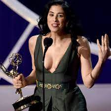 The comedian, 49, shared two photos to instagram on tuesday of herself in a sports bra and boy shorts after she took a vitamin d break on her fire escape. Sarah Silverman Shows Off Her Liquid Pot Vaporizer Before Winning An Emmy The Verge