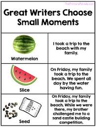 Small Moments Writing Anchor Charts