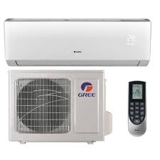 Wall mounted air conditioning units. Gree Vireo 9 000 Btu 3 4 Ton Ductless Mini Split Air Conditioner And Heat Pump 115 Volt 60hz Vir09hp115v1a The Home Depot