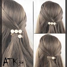 2点セット 3連サークル ストーン ゴールドフレーム ヘアクリップ 髪留め 前髪 ポイントアクセ サイド留め 簡単ヘアアレンジ 大人レディ レディース ヘアアクセサリー hd190701 ヘアアレンジ 簡単ヘア 簡単 ヘアアレンジ