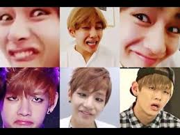 Bts V Cute Funny Face Moment Funny Kpop Idols Bts V Jungkook Funny Wtf Face