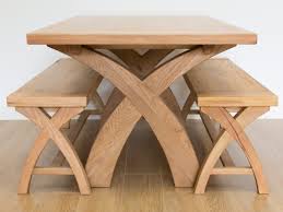 Next day delivery and free instantly creating a modern look, our bench sets offer 2 and 4 seater options. Country Oak 140cm X Leg Table And 2 120cm X Leg Country Oak Benches Summer Sale Wood Table Design Dining Set With Bench Wood Table Legs