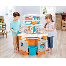 Cappuccino maker for modern play. Little Tikes Home Grown Kitchen Set Role Play Realistic Kid Playset Walmart Com Walmart Com