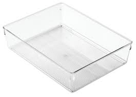 $2.00 coupon applied at checkout save $2.00 with coupon. Clear Plastic Dresser Drawer Organizer Large In Closet Drawer Organizers