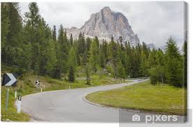 Foto stock premium di strada curva sulla montagna. Quadro Su Tela Strade Curve E Tornanti Di Montagna In Trentino Pixers Viviamo Per Il Cambiamento