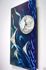 Alex Kovacs Abstract Art Painting Metal Wall Sculpture Clock Etsy In 2021 Abstract Art Painting Art Painting Metal Wall Sculpture