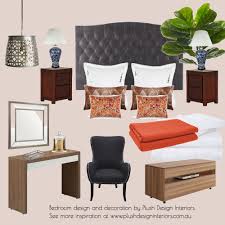 Plus scroll all the way down for a few popular posts on bedroom decorating! Bedroom Design With In Grey Orange Interior Design Mood Board By Plush Design Interiors Style Sourcebook