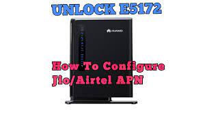 How To Configure Jio Airtel Apn In Unlock E5172 Router Youtube