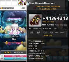 Soul weapons can only be created from lv. Finally Got The Adele Genesis Weapon Maplestory