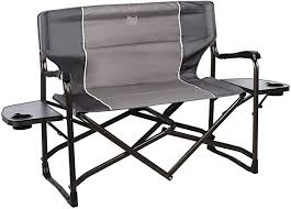 Amazon Com Timber Ridge Cedar 2 Person Love Seat Folding Director S Chair Grey 38 W X 16 5 D X 35 5 H Spo In 2020 Love Seat Folding Camping Chairs Camping Chairs