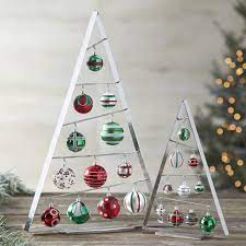 Ornament Trees Crate And Barrel Metal Christmas Tree Modern Christmas Tree Christmas Tree Decorations