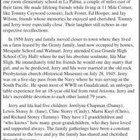 Lewis Gerald Storey Sr. (Jerry)