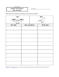Compare And Contrast Worksheets To Print Enchantedlearning Com