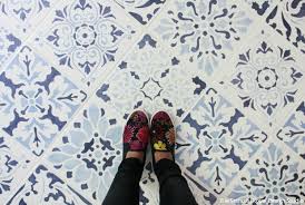 I used this amira stencil from dizzy duck designs uk etsy shop. How To Stencil A Tile Floor In 10 Steps Kitchen Bathroom Floor Diy Royal Design Studio Stencils