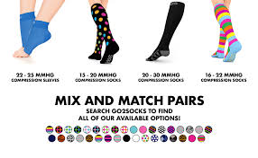 Go2socks Compression Socks For Men Women Nurses Runners 20 30mmhg Medical Stocking Athletic