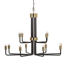 Le Marais 12 Light Chandelier Black Rouse Home