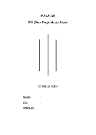 Makalah Ipa
