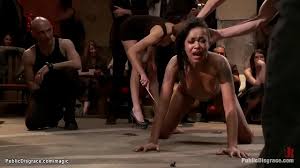 Pretty skinny ebony slave Skin Diamond gets vibed and slapped and feet  caned by Princess Donna Dolore then gang bang fucked by big cocks in public  - XNXX.COM