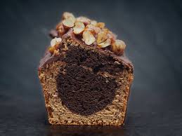 Cake Marbre Au Cacao Vanille Nappage Chocolat Noir Noisettes Caramelisees Superfood By Melissa B En 2020 Nappage Chocolat Cake Marbre Cake Noisette