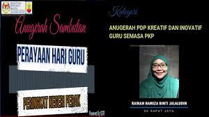 Selama pandemi, para guru telah berusaha keras untuk memastikan pendidikan siswanya tidak terhambat. Raihan Jalaludin Dapat Anugerah Hari Guru Raihan Jalaludin S Blog