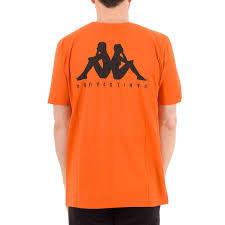 Paura Outlet T Shirt Men Danilo X Kappa T Shirt Paura Men Orange T Shirt Paura 01dk1003m01 Giglio Com