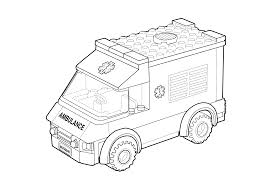 Lego Ambulance Car Coloring Page For Kids Printable Free Lego Coloring Page Lego Coloring Pages Lego Coloring Cars Coloring Pages