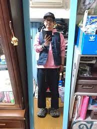 キヨキヨ championのキャップを使ったコーディネート wear ピンク パーカー デニムベスト ファッション