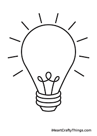 Pencil art drawings easy drawings drawing sketches light bulb art illustrations and posters doodle art mandala art painting & drawing drawing drawing. Light Bulb Drawing How To Draw A Light Bulb Step By Step
