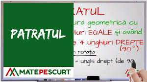 Dreptunghiul este un patrulater ale cărui unghiuri interne sunt unghiuri drepte. Aria Patratului Youtube