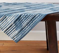 Shibori Diamond Table Throw Blue Table Throw Decor Shibori
