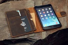 Handcrafted Leather Ipad Mini 4 5 Case With Pencil Holder Dmleather Ipad Mini Ipad Mini Cases Leather Gifts
