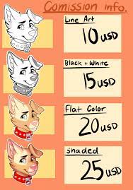 Updated commission prices!!! (see comments!) : rfurry