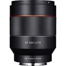 B H Photo Video Rokinon Af 50mm F 1 4 Fe Lens For Sony E Io50af E Samyang B H Photo Lens Camera Lens Sony