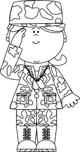 Black And White Boy Swimming Clipart Black White Military Girl Saluting Clip Art Black White Military Girl Saluting Image Coloring Pages For Boys Veterans Day Coloring Page Coloring Pages