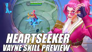 Heartseeker vayne (wild rift version) add a photo to this gallery. Heartseeker Vayne Ability Preview Wild Rift Youtube