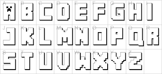 Wild Image For Free Printable Minecraft Letters In 2020 Minecraft Font Minecraft Printables Minecraft Clipart