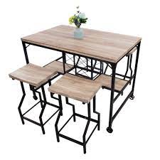 There are several factors to consider when you're. Buy Karmas Product 5 Piece Counter Height Dining Table Set Kitchen Table And 4 Bar Chair High Top Table Chair Set High Quality For Any Room White Online In India 720884838
