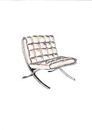 barcelona chair illustration http decdesignecasa blogspot it art chair barcelona chair chair drawing