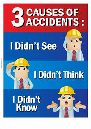 Occupational Safety Poster 3 Causes Of Accidents Safety Slogans Safety Posters Office Safety