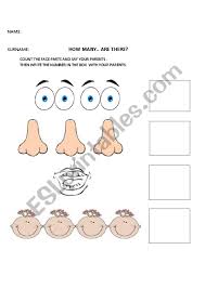 Chances are your child already knows the most basic of body parts like fingers and toes. Body Parts Worksheet Esl Worksheet By Tunamavi