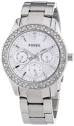 Fossil Women's Stella Mother Of Pearl Dial Silver Tone Watch ES2860