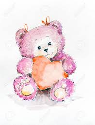 Maybe you would like to learn more about one of these? Happy Valentine S Day Cute Teddy Bear Holding Heart Love Background Stock Photo Picture And Royalty Free Image Image 120772064